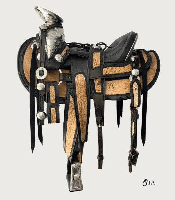 Montura Charra Piel de Avestruz