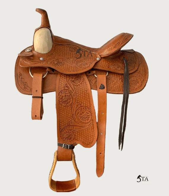 Montura Texana Cincelada a Mano