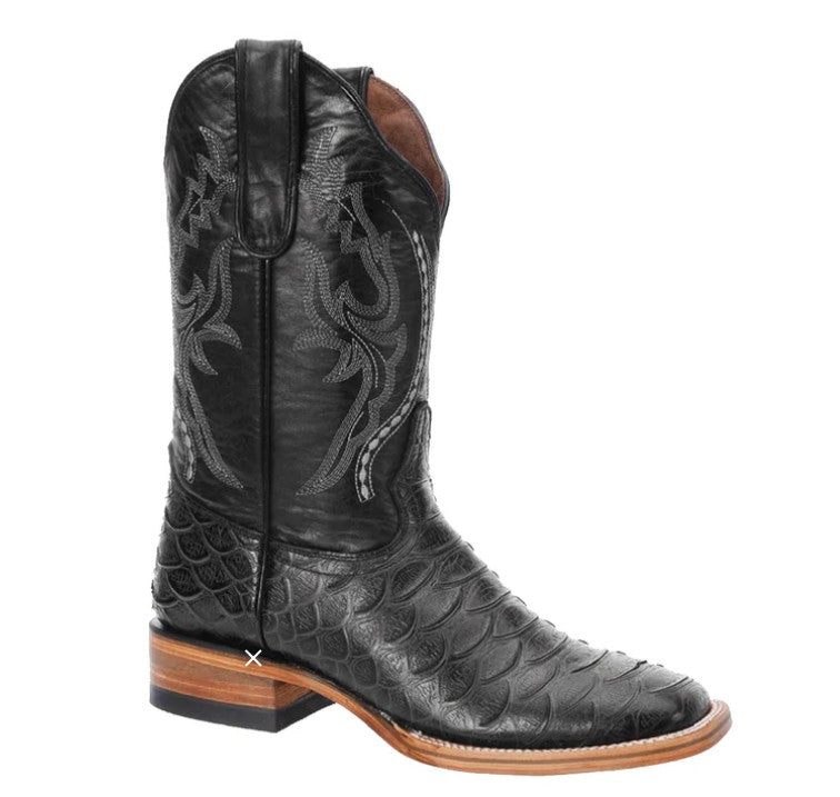 Bota Vaquera Grabado De Pitón